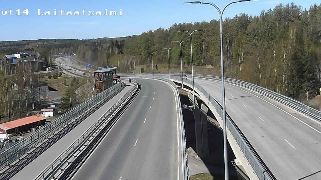 Weather Camera Image Väg 14 Nyslott, Laitaatsalmi, Savonlinna, Etelä-Savo