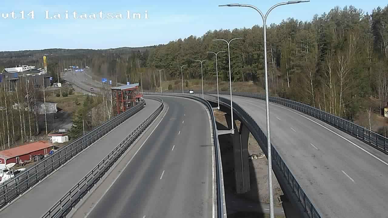 Weather Camera Image Väg 14 Nyslott, Laitaatsalmi, Savonlinna, Etelä-Savo