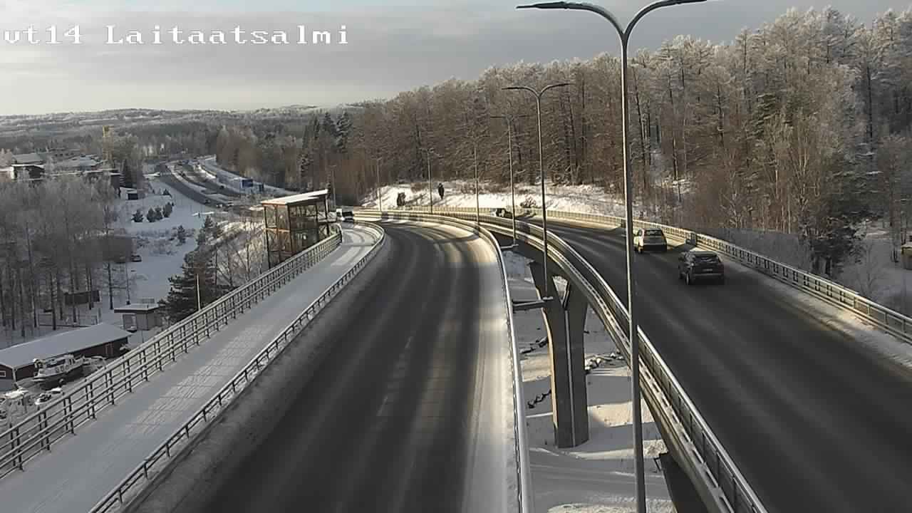 Weather Camera Image Road 14 Savonlinna, Laitaatsalmi, Savonlinna, Etelä-Savo