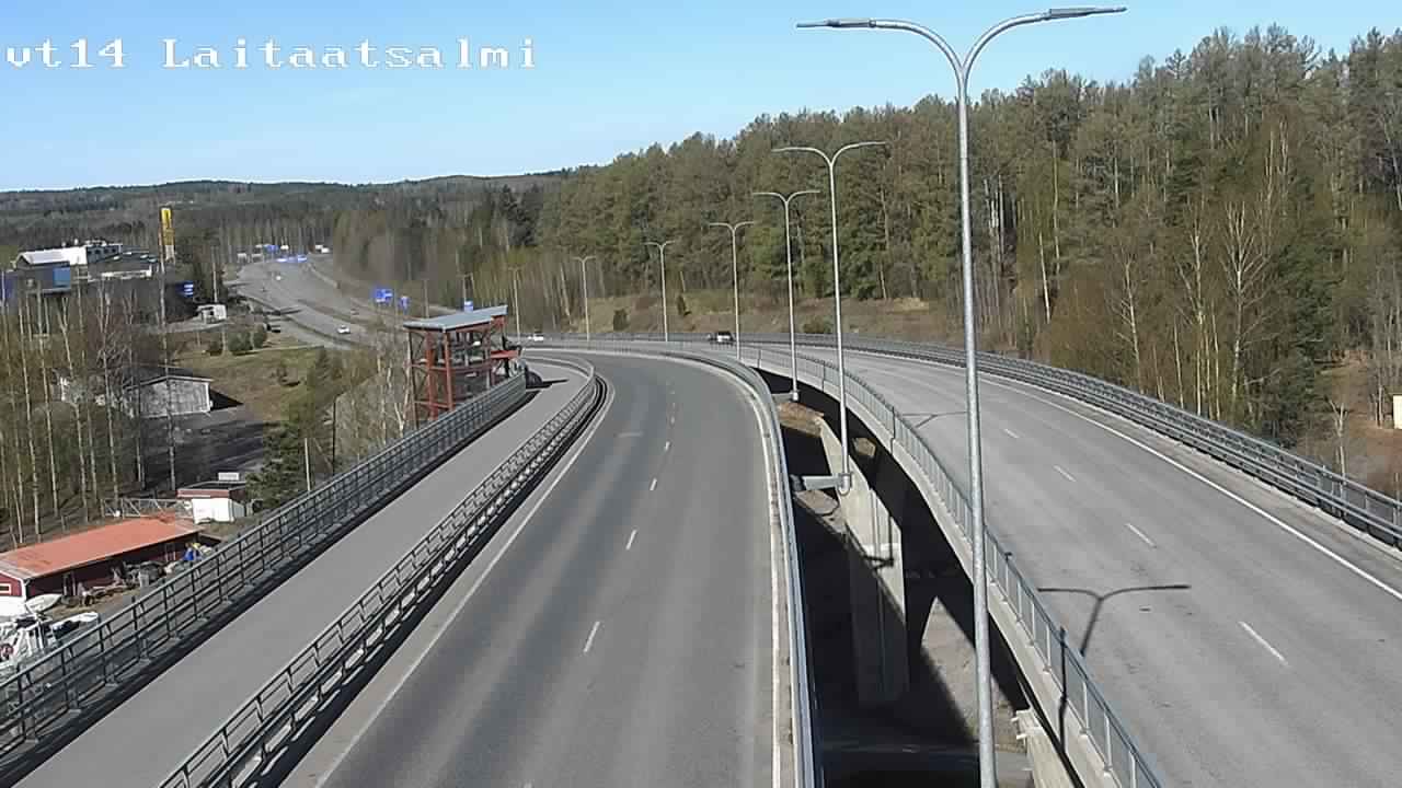 Weather Camera Image Väg 14 Nyslott, Laitaatsalmi, Savonlinna, Etelä-Savo