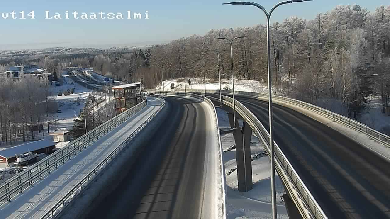 Weather Camera Image Road 14 Savonlinna, Laitaatsalmi, Savonlinna, Etelä-Savo