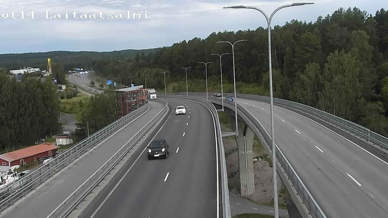 Weather Camera Image Road 14 Savonlinna, Laitaatsalmi, Savonlinna, Etelä-Savo