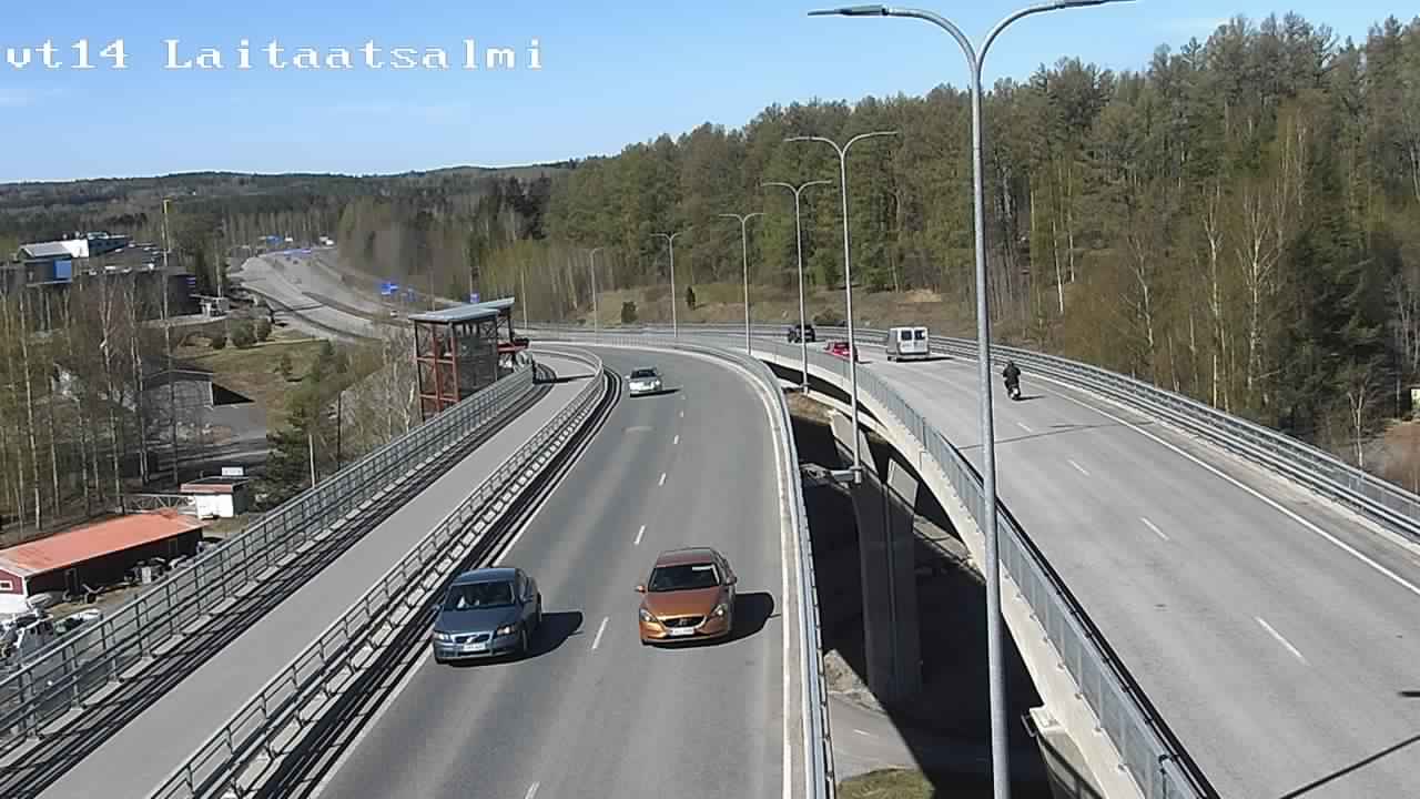 Weather Camera Image Väg 14 Nyslott, Laitaatsalmi, Savonlinna, Etelä-Savo