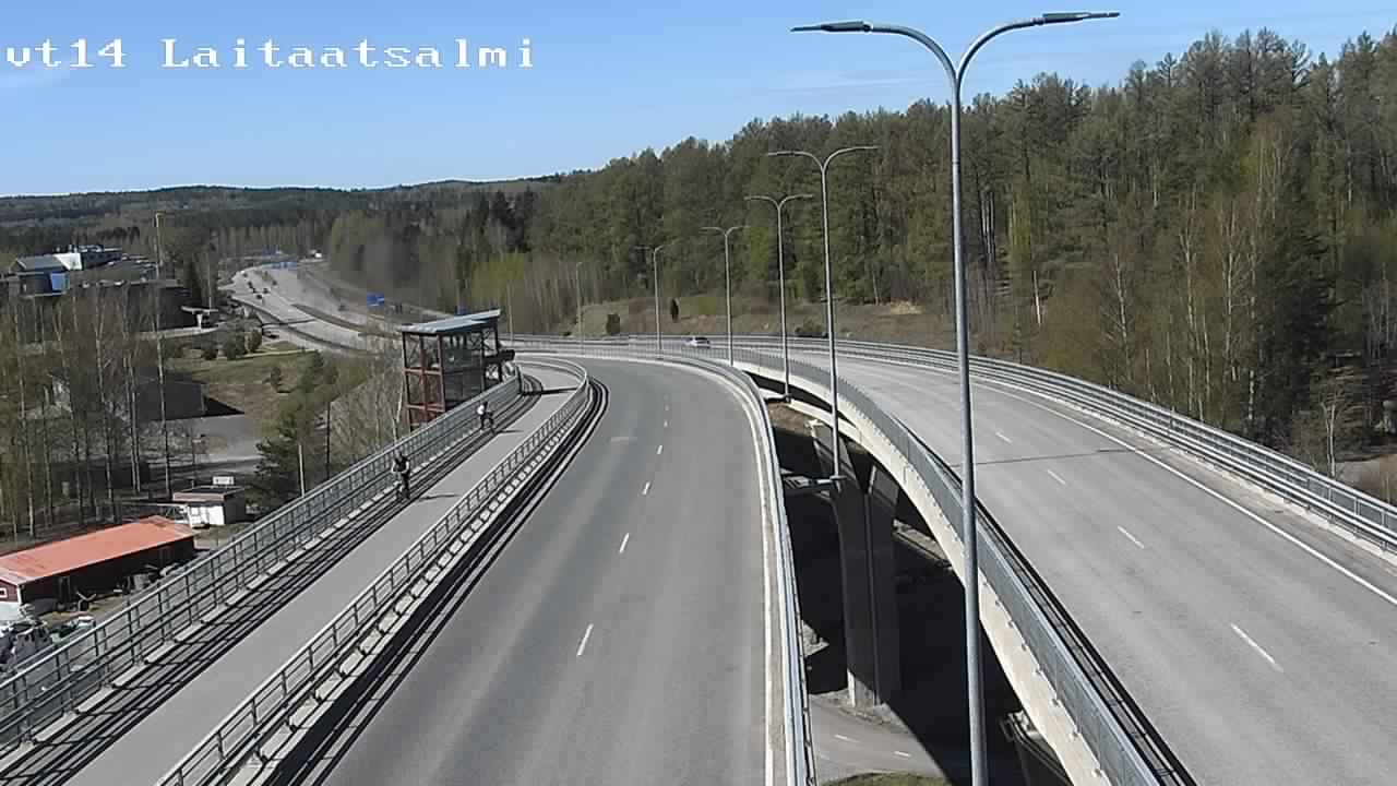 Weather Camera Image Väg 14 Nyslott, Laitaatsalmi, Savonlinna, Etelä-Savo