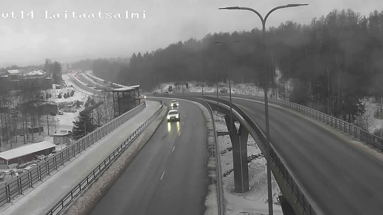 Weather Camera Image Väg 14 Nyslott, Laitaatsalmi, Savonlinna, Etelä-Savo