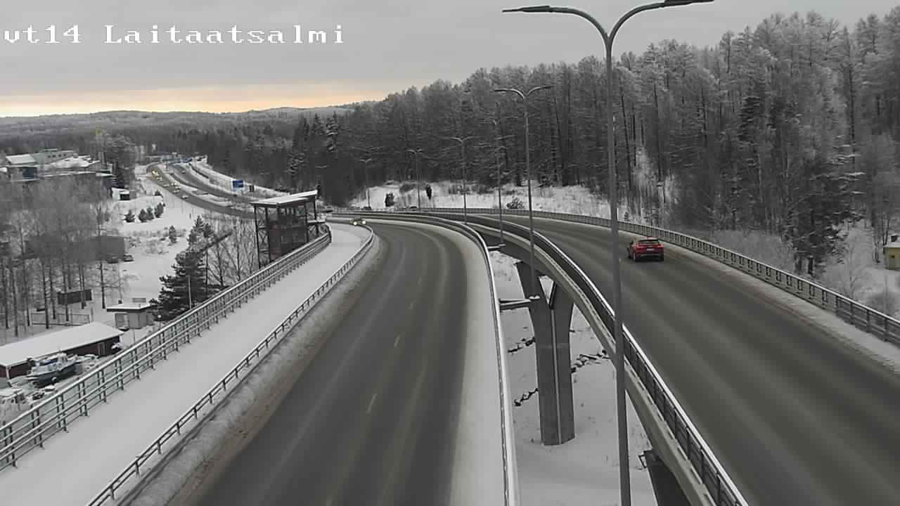 Weather Camera Image Road 14 Savonlinna, Laitaatsalmi, Savonlinna, Etelä-Savo