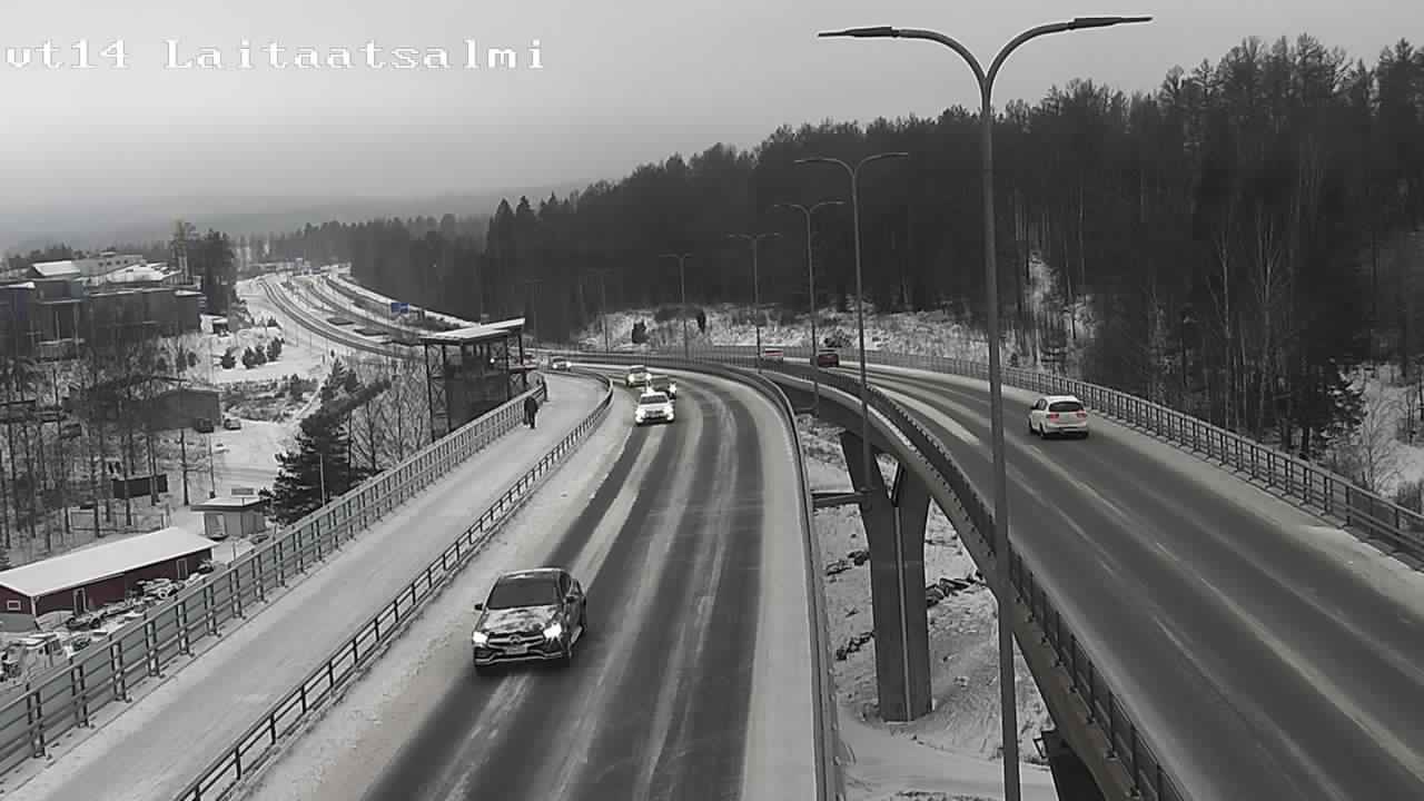 Weather Camera Image Väg 14 Nyslott, Laitaatsalmi, Savonlinna, Etelä-Savo