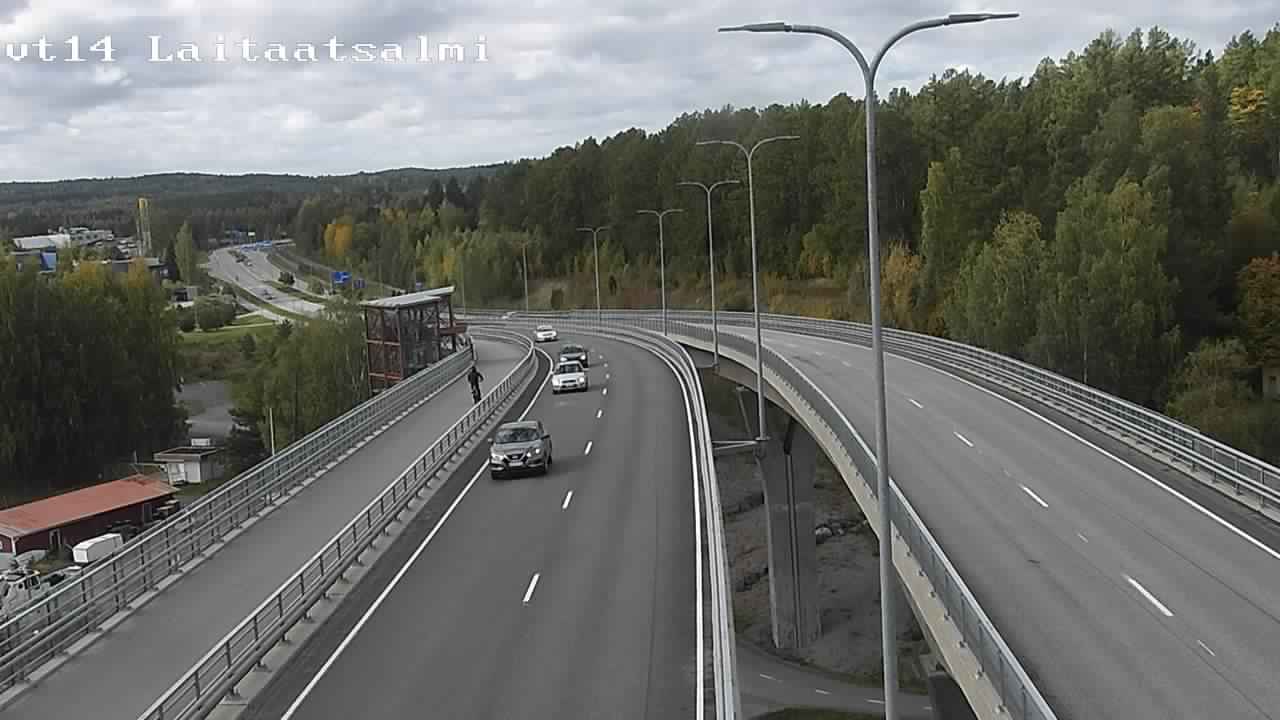 Weather Camera Image Väg 14 Nyslott, Laitaatsalmi, Savonlinna, Etelä-Savo