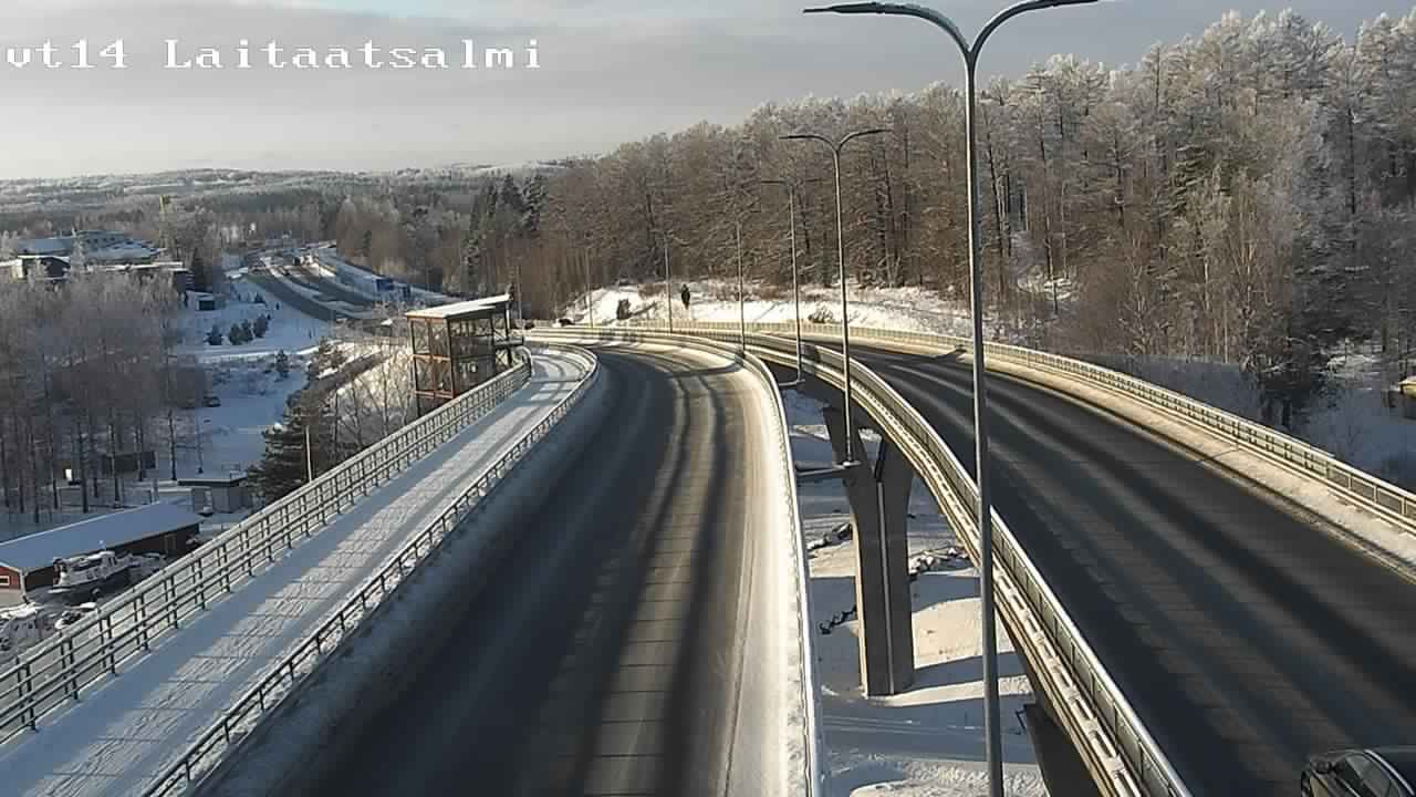 Weather Camera Image Road 14 Savonlinna, Laitaatsalmi, Savonlinna, Etelä-Savo