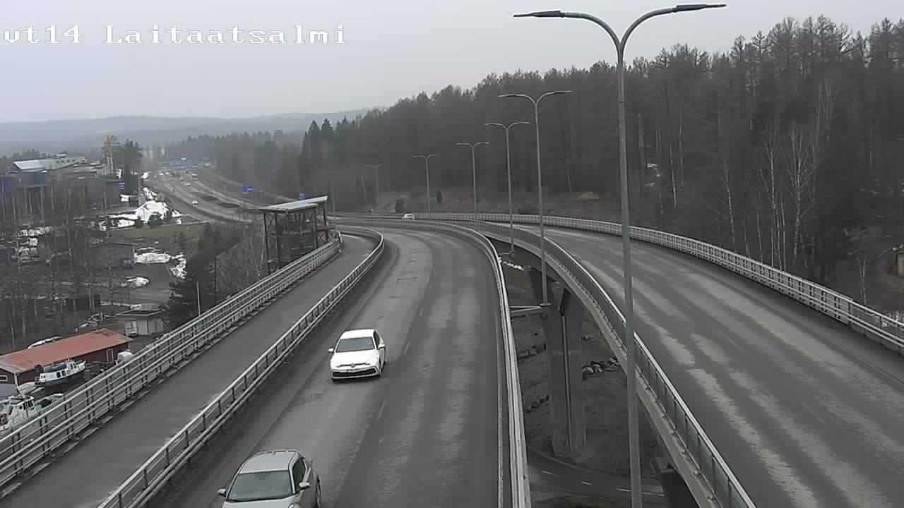 Weather Camera Image Road 14 Savonlinna, Laitaatsalmi, Savonlinna, Etelä-Savo