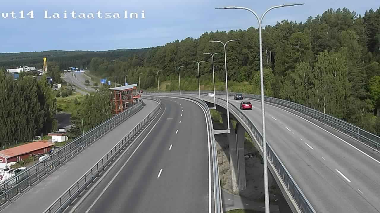Weather Camera Image Väg 14 Nyslott, Laitaatsalmi, Savonlinna, Etelä-Savo