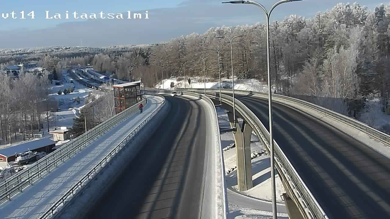 Weather Camera Image Road 14 Savonlinna, Laitaatsalmi, Savonlinna, Etelä-Savo