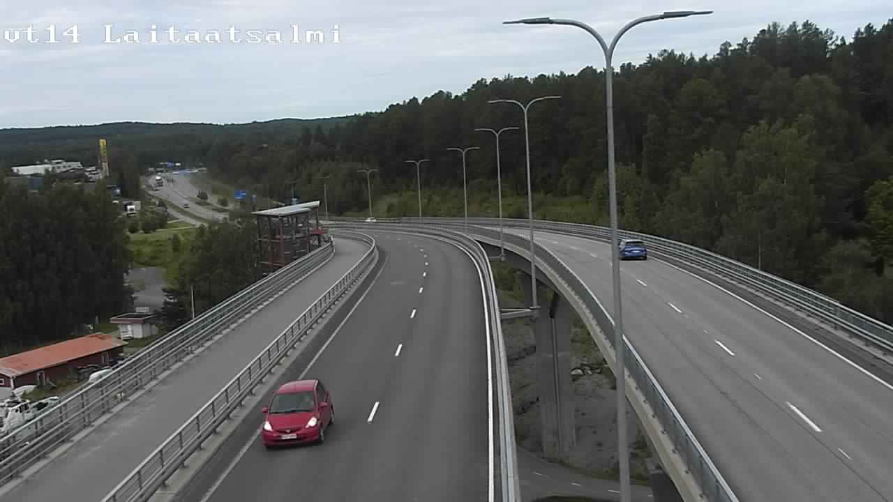 Weather Camera Image Road 14 Savonlinna, Laitaatsalmi, Savonlinna, Etelä-Savo