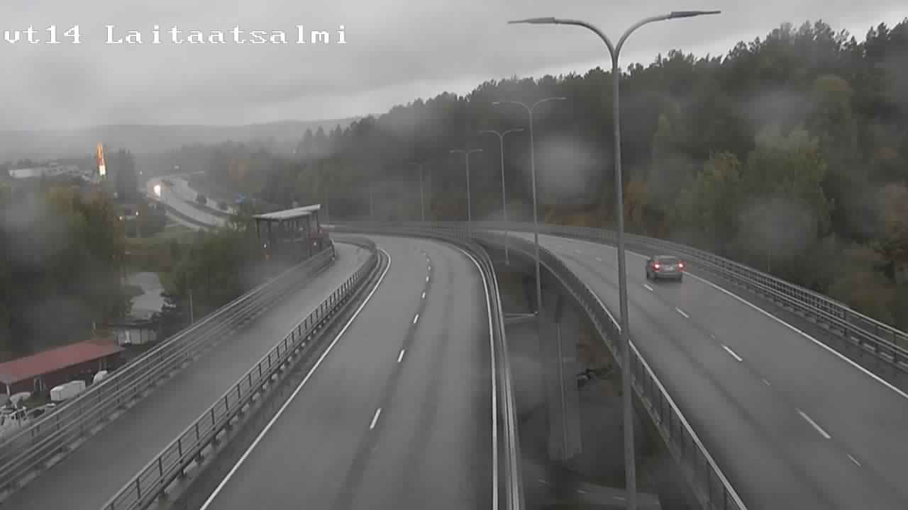 Weather Camera Image Road 14 Savonlinna, Laitaatsalmi, Savonlinna, Etelä-Savo