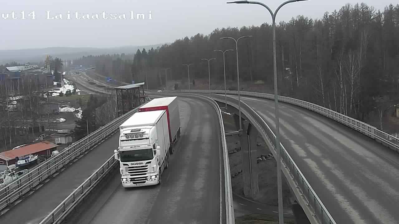 Weather Camera Image Road 14 Savonlinna, Laitaatsalmi, Savonlinna, Etelä-Savo