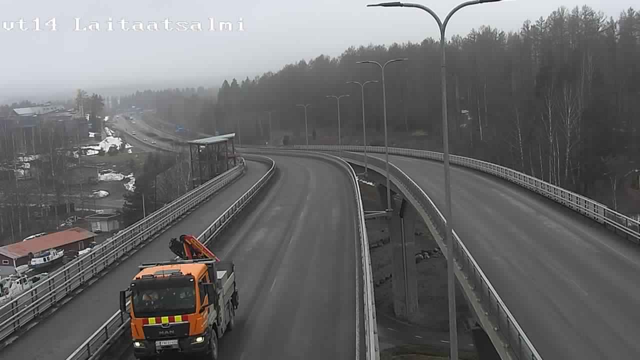 Weather Camera Image Road 14 Savonlinna, Laitaatsalmi, Savonlinna, Etelä-Savo