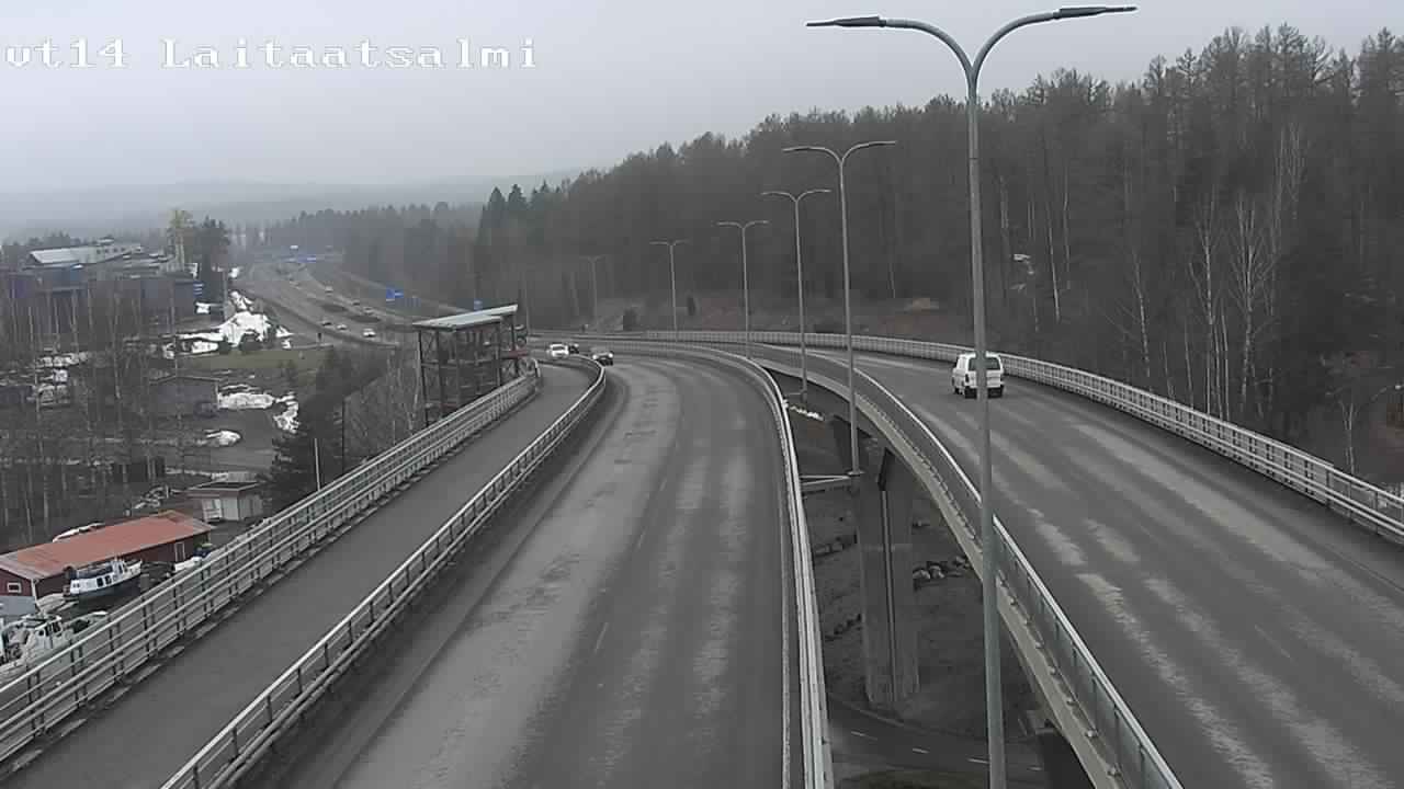 Weather Camera Image Road 14 Savonlinna, Laitaatsalmi, Savonlinna, Etelä-Savo