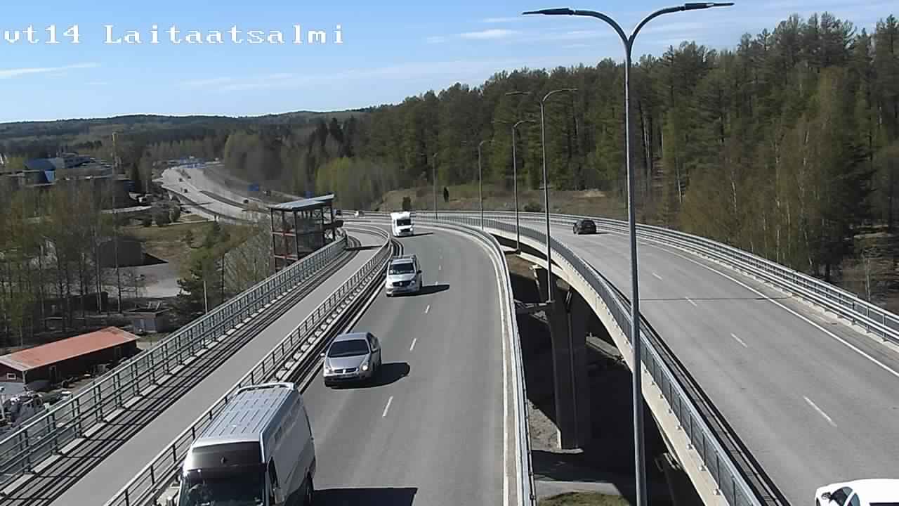 Weather Camera Image Väg 14 Nyslott, Laitaatsalmi, Savonlinna, Etelä-Savo
