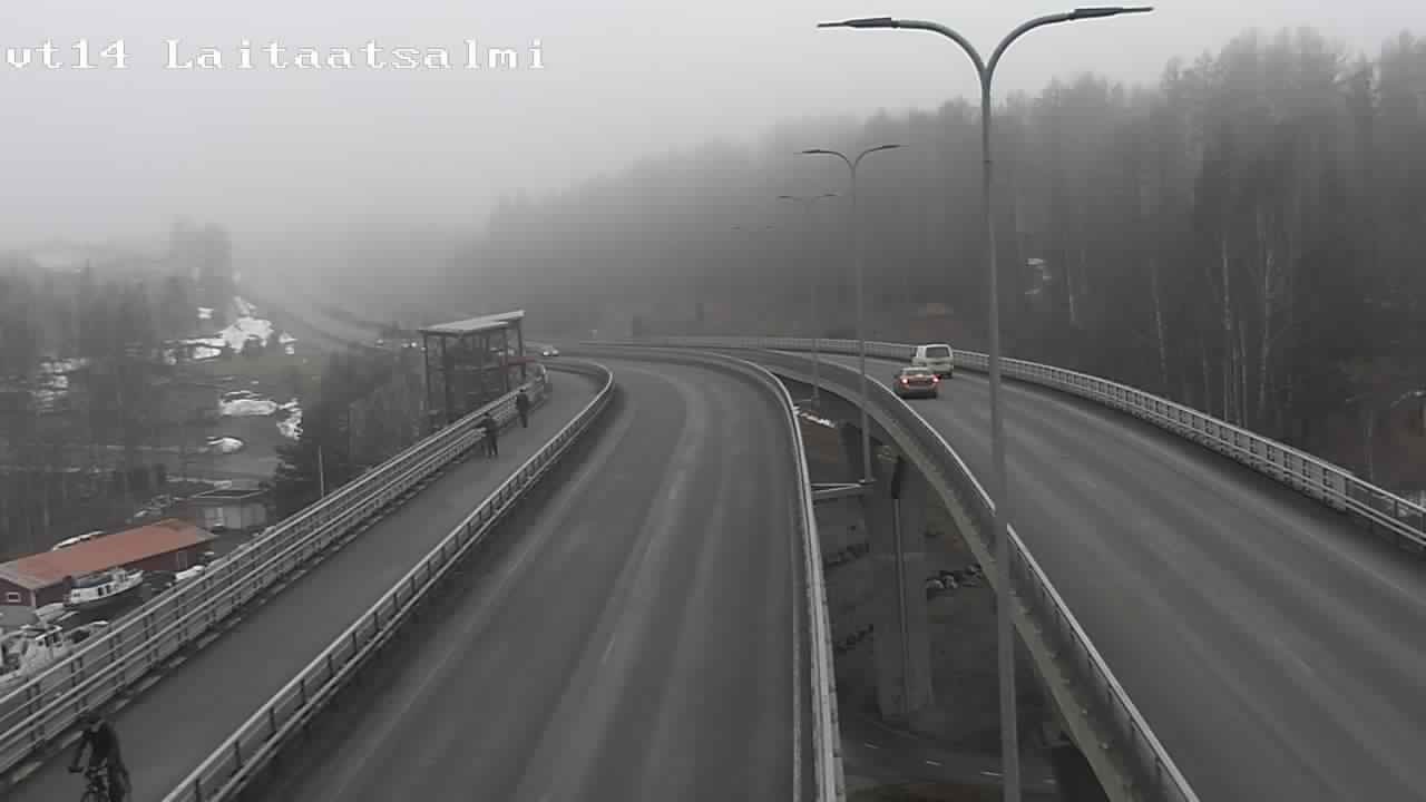 Weather Camera Image Road 14 Savonlinna, Laitaatsalmi, Savonlinna, Etelä-Savo