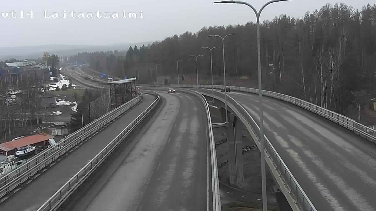 Weather Camera Image Road 14 Savonlinna, Laitaatsalmi, Savonlinna, Etelä-Savo