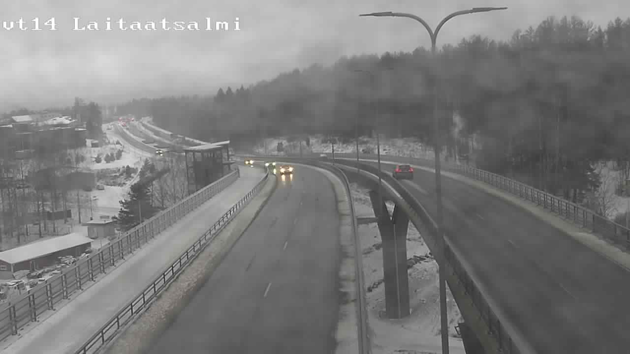 Weather Camera Image Väg 14 Nyslott, Laitaatsalmi, Savonlinna, Etelä-Savo