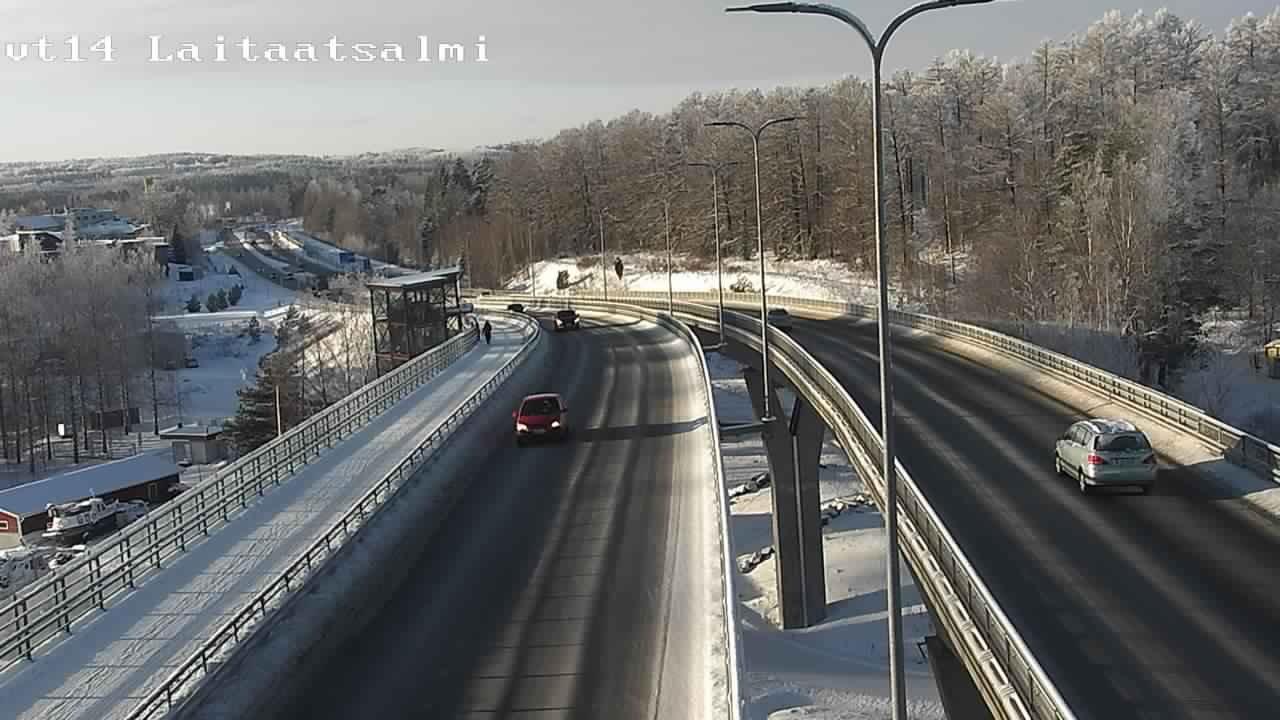 Weather Camera Image Road 14 Savonlinna, Laitaatsalmi, Savonlinna, Etelä-Savo