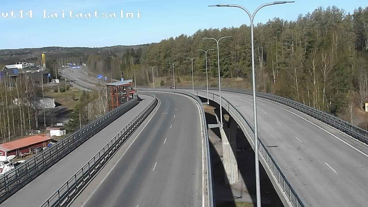 Weather Camera Image Väg 14 Nyslott, Laitaatsalmi, Savonlinna, Etelä-Savo