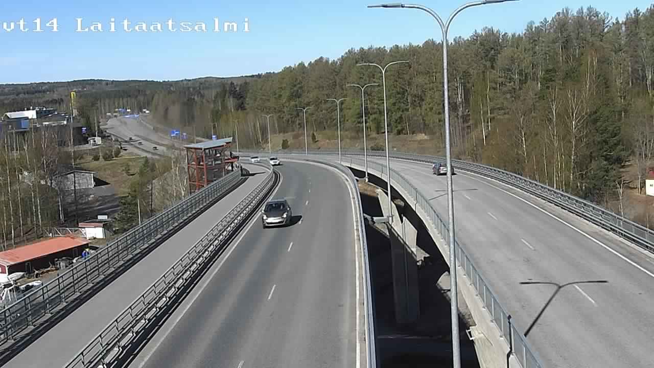 Weather Camera Image Väg 14 Nyslott, Laitaatsalmi, Savonlinna, Etelä-Savo