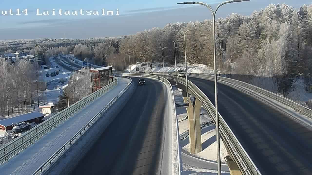 Weather Camera Image Road 14 Savonlinna, Laitaatsalmi, Savonlinna, Etelä-Savo