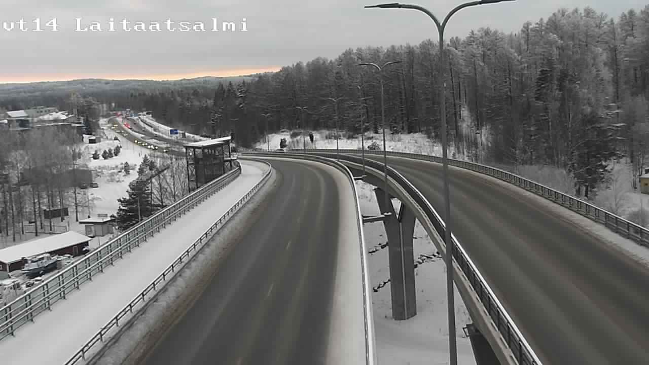 Weather Camera Image Road 14 Savonlinna, Laitaatsalmi, Savonlinna, Etelä-Savo