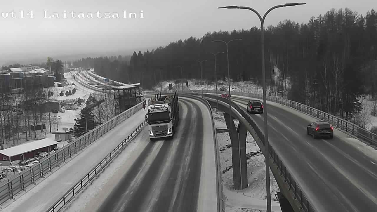 Weather Camera Image Väg 14 Nyslott, Laitaatsalmi, Savonlinna, Etelä-Savo