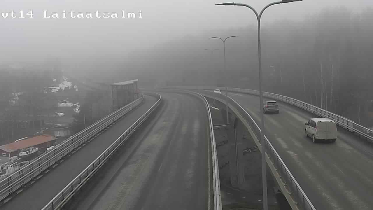 Weather Camera Image Väg 14 Nyslott, Laitaatsalmi, Savonlinna, Etelä-Savo