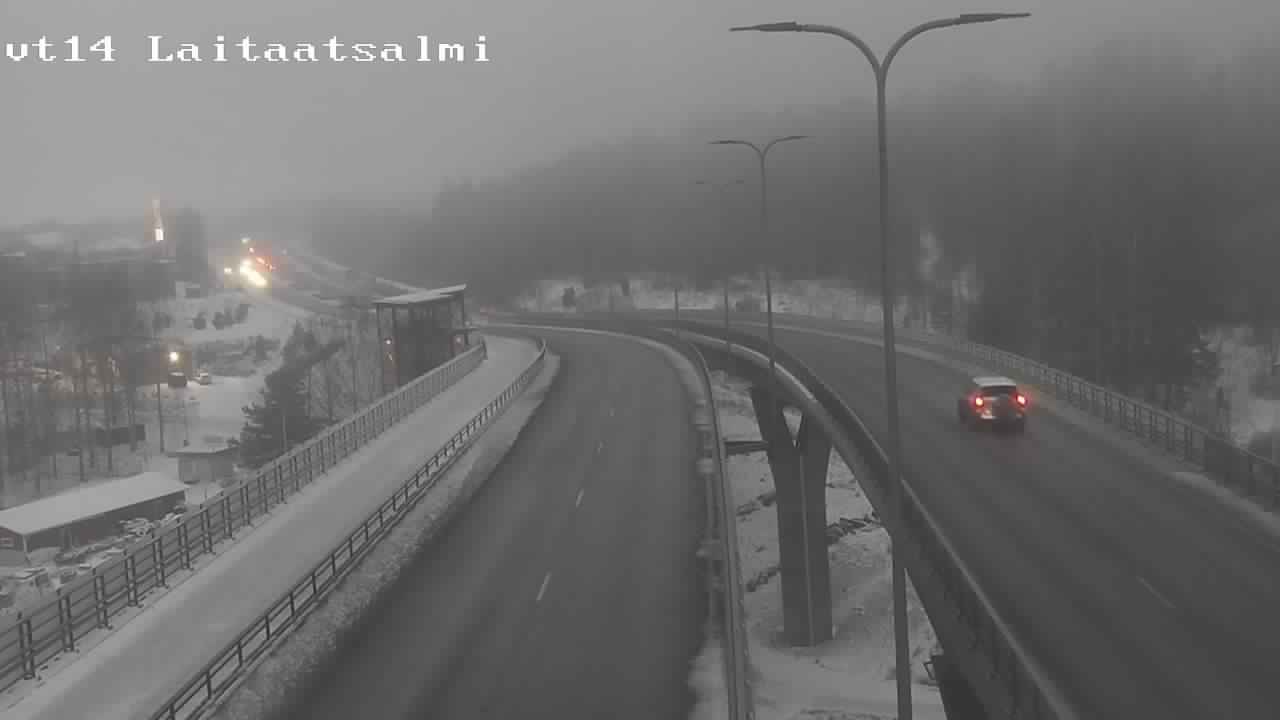 Weather Camera Image Väg 14 Nyslott, Laitaatsalmi, Savonlinna, Etelä-Savo