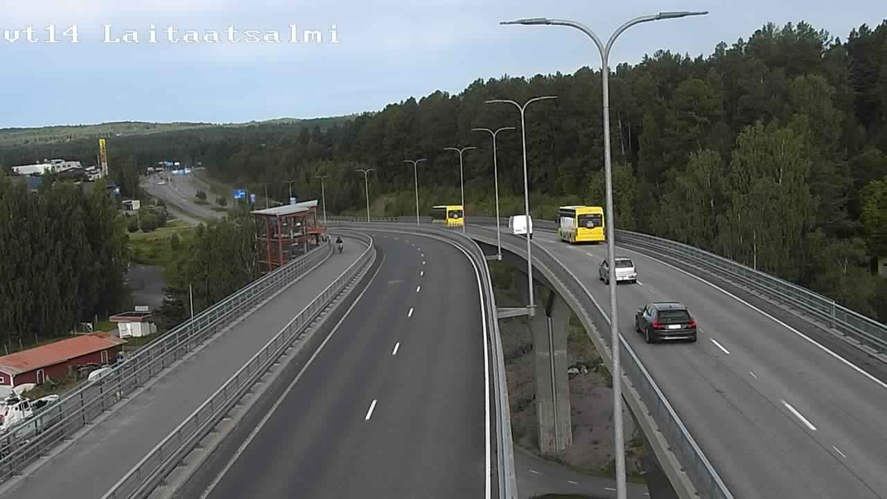 Weather Camera Image Road 14 Savonlinna, Laitaatsalmi, Savonlinna, Etelä-Savo