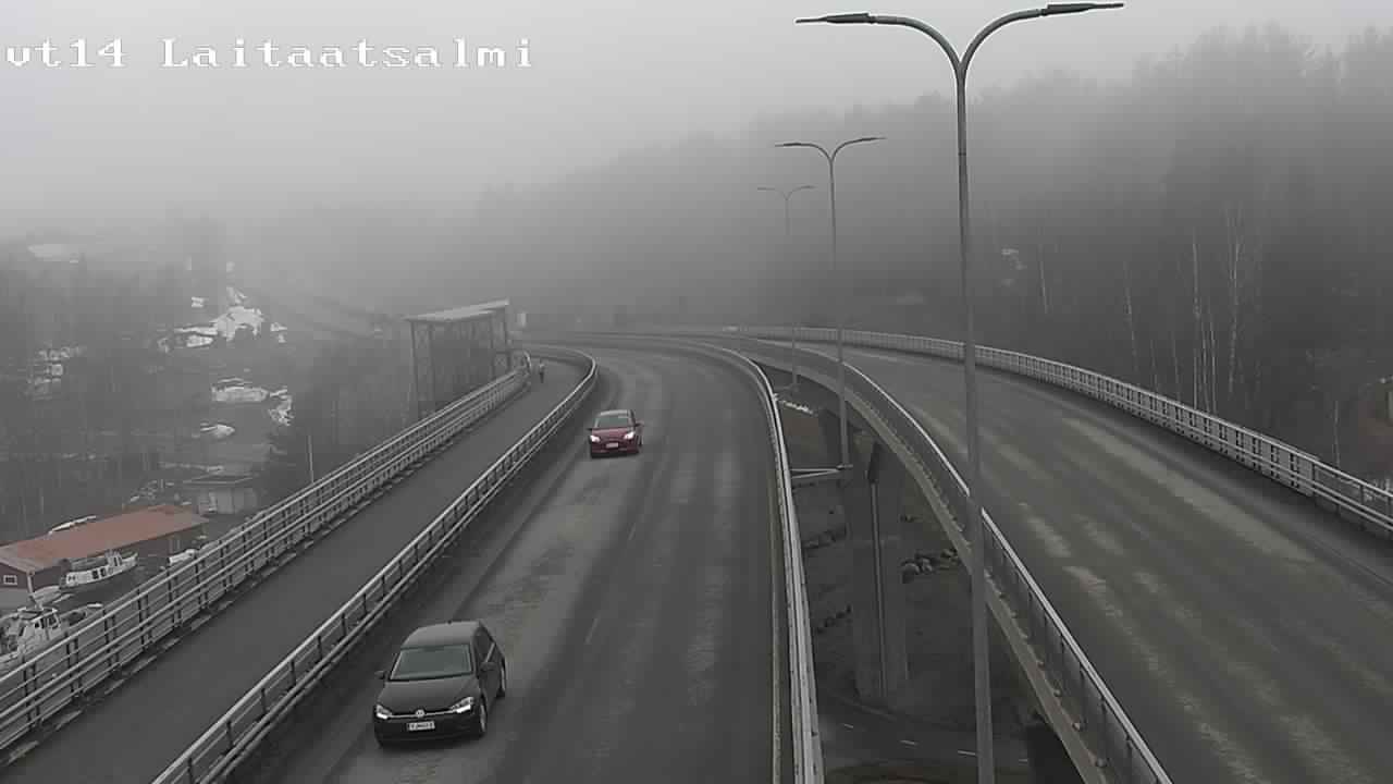 Weather Camera Image Väg 14 Nyslott, Laitaatsalmi, Savonlinna, Etelä-Savo