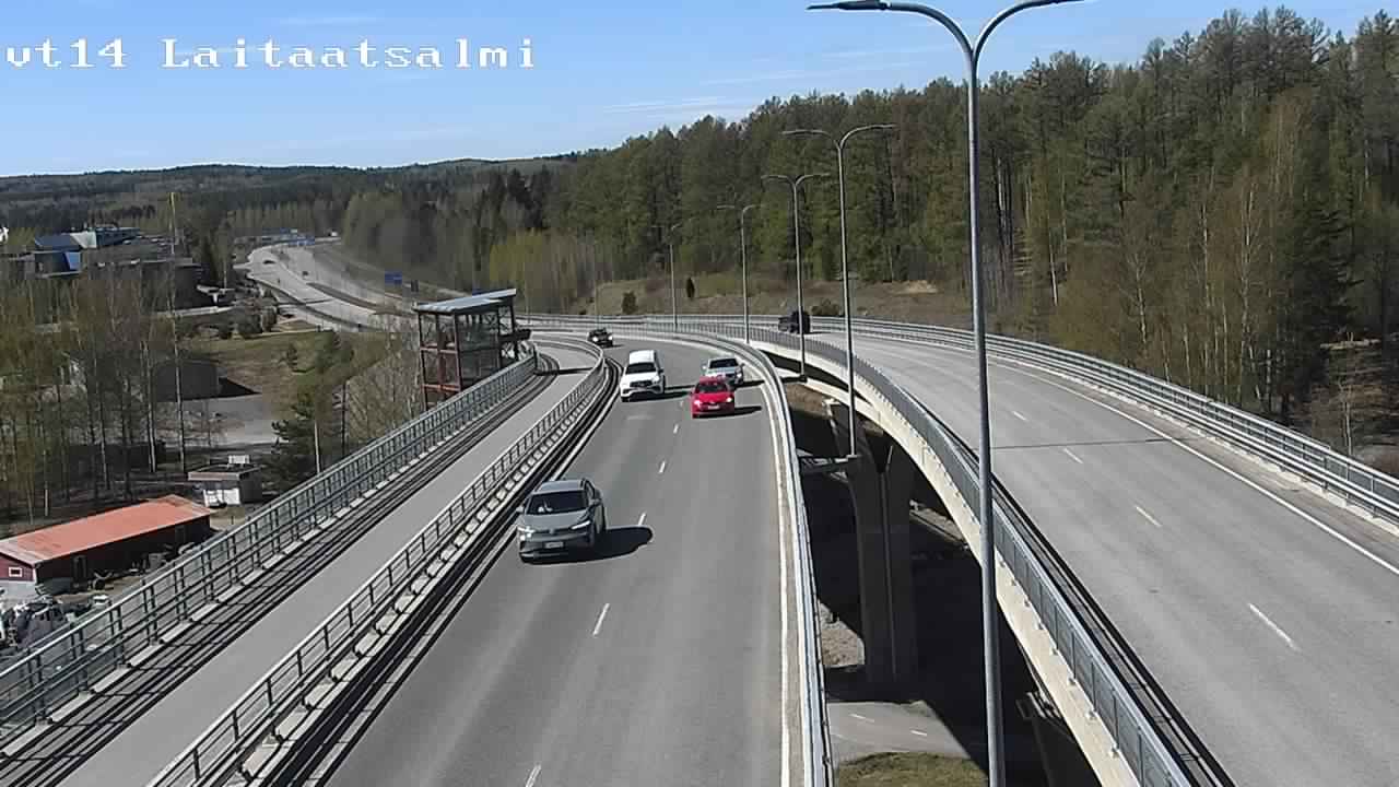 Weather Camera Image Väg 14 Nyslott, Laitaatsalmi, Savonlinna, Etelä-Savo