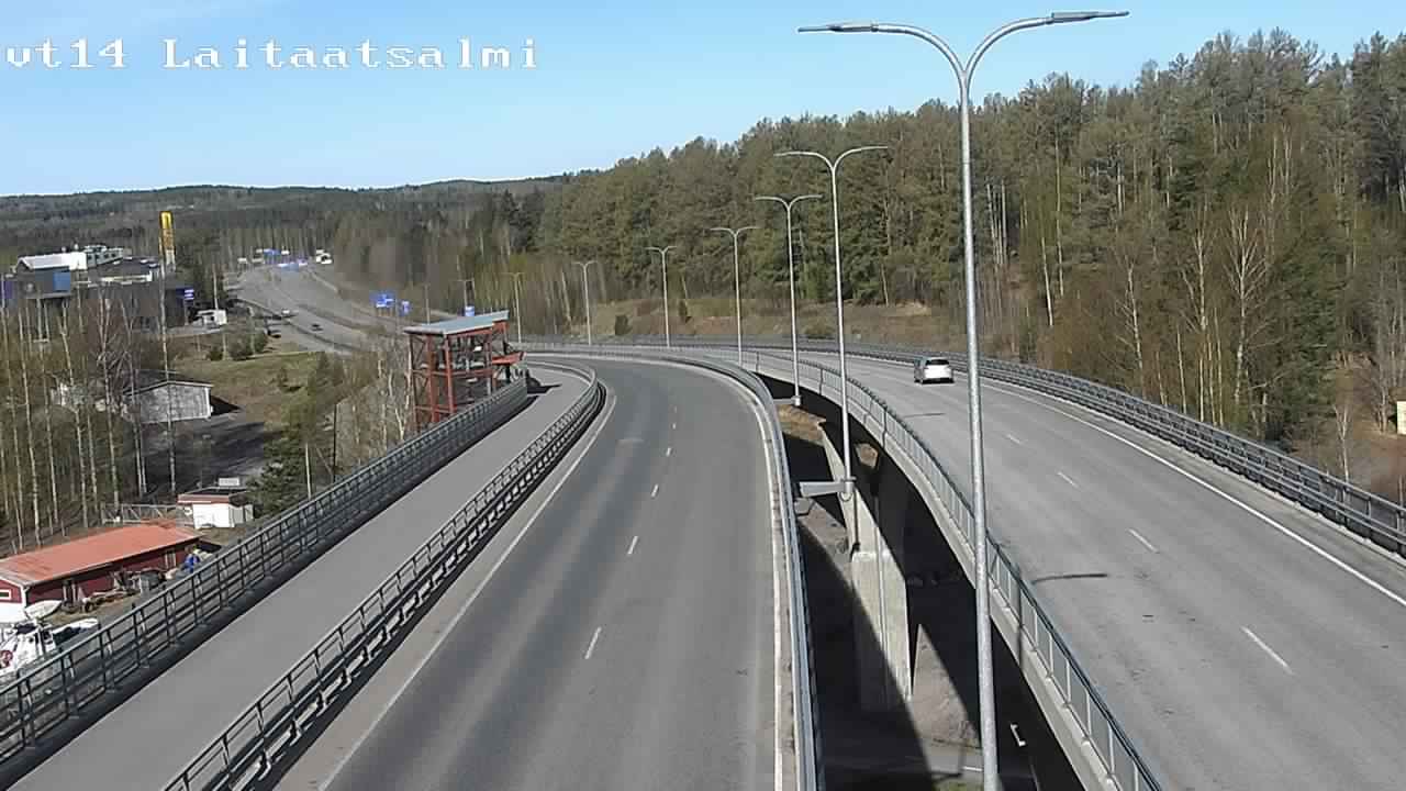 Weather Camera Image Väg 14 Nyslott, Laitaatsalmi, Savonlinna, Etelä-Savo