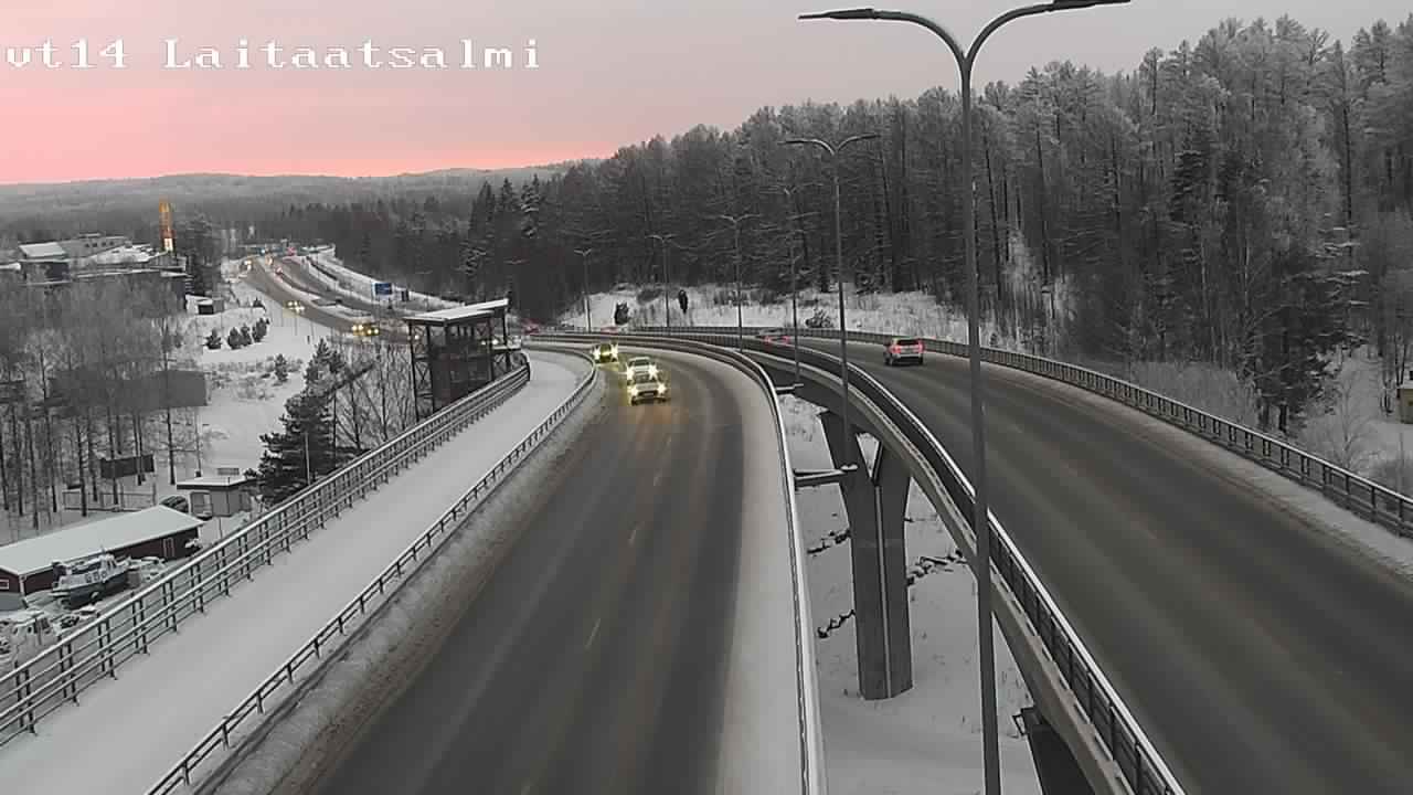 Weather Camera Image Road 14 Savonlinna, Laitaatsalmi, Savonlinna, Etelä-Savo