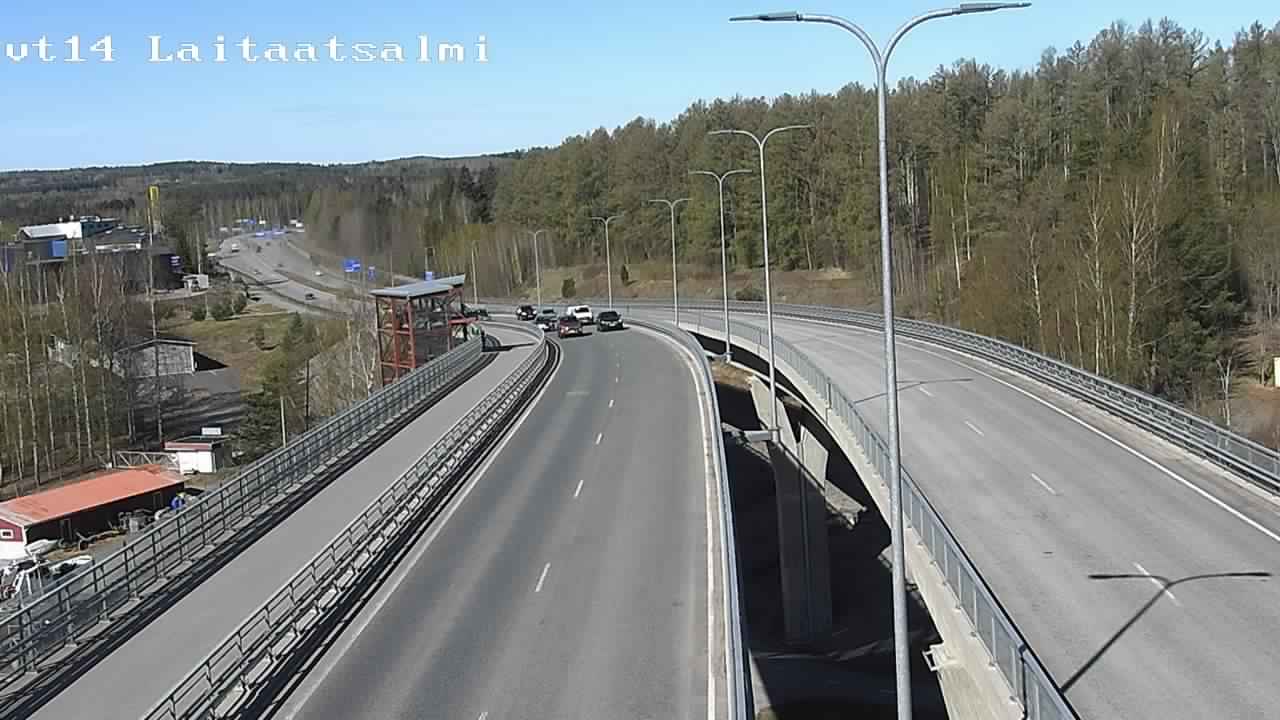 Weather Camera Image Väg 14 Nyslott, Laitaatsalmi, Savonlinna, Etelä-Savo