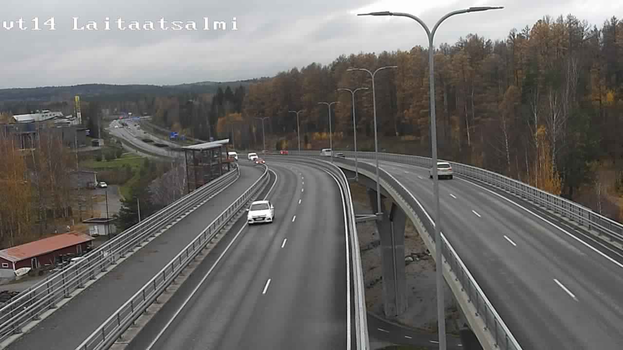 Kelikamerat Kuva Tie 14 Savonlinna, Laitaatsalmi silta, Savonlinna, Etelä-Savo