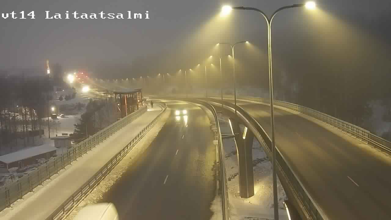Weather Camera Image Väg 14 Nyslott, Laitaatsalmi, Savonlinna, Etelä-Savo