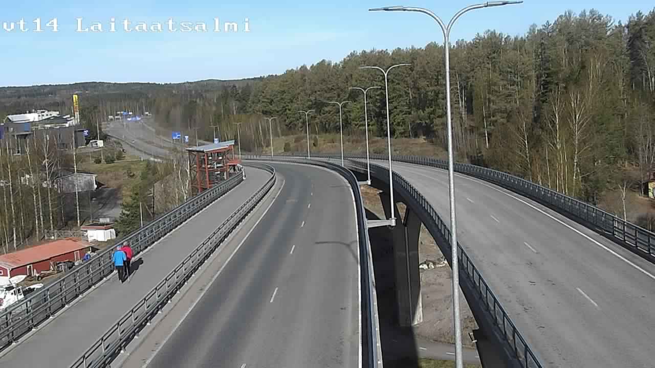 Weather Camera Image Väg 14 Nyslott, Laitaatsalmi, Savonlinna, Etelä-Savo