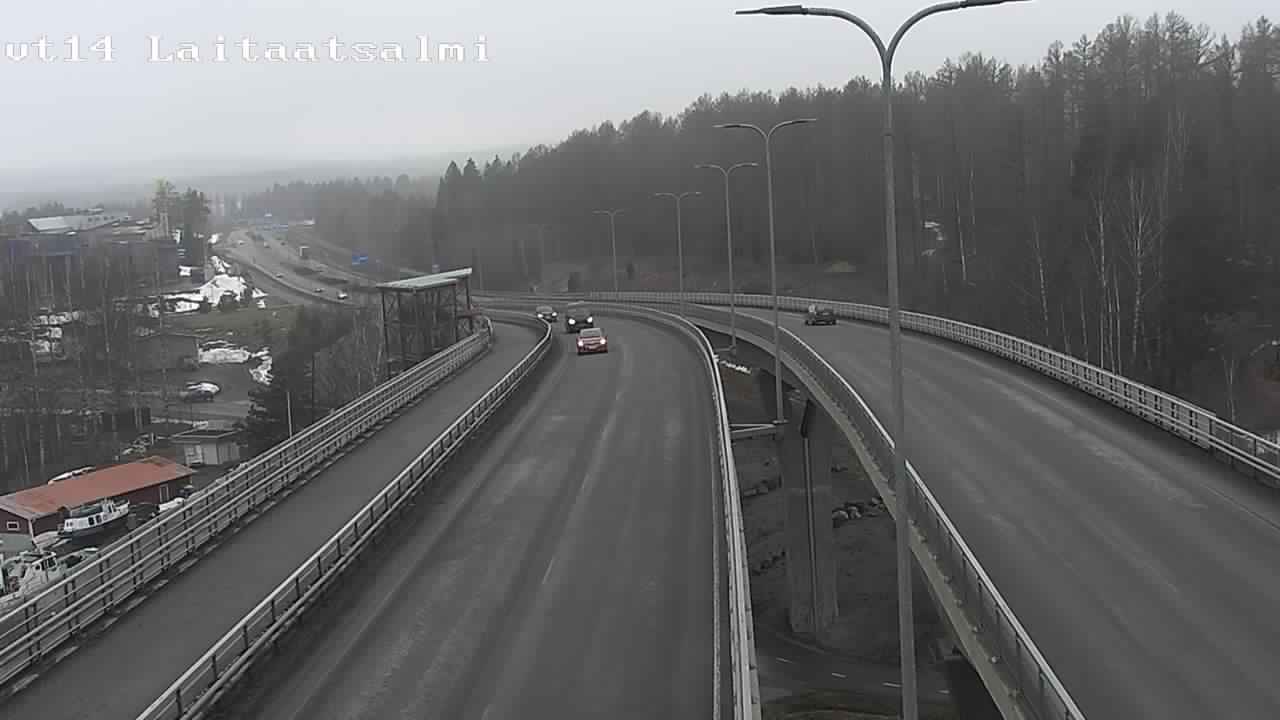 Weather Camera Image Road 14 Savonlinna, Laitaatsalmi, Savonlinna, Etelä-Savo