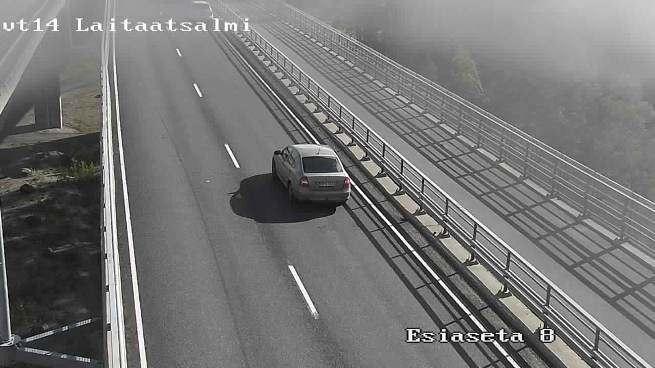 Weather Camera Image Väg 14 Nyslott, Laitaatsalmi, Savonlinna, Etelä-Savo