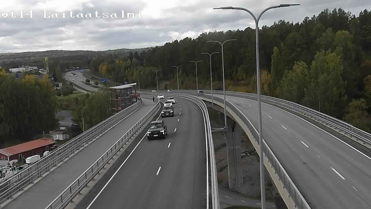 Weather Camera Image Road 14 Savonlinna, Laitaatsalmi, Savonlinna, Etelä-Savo