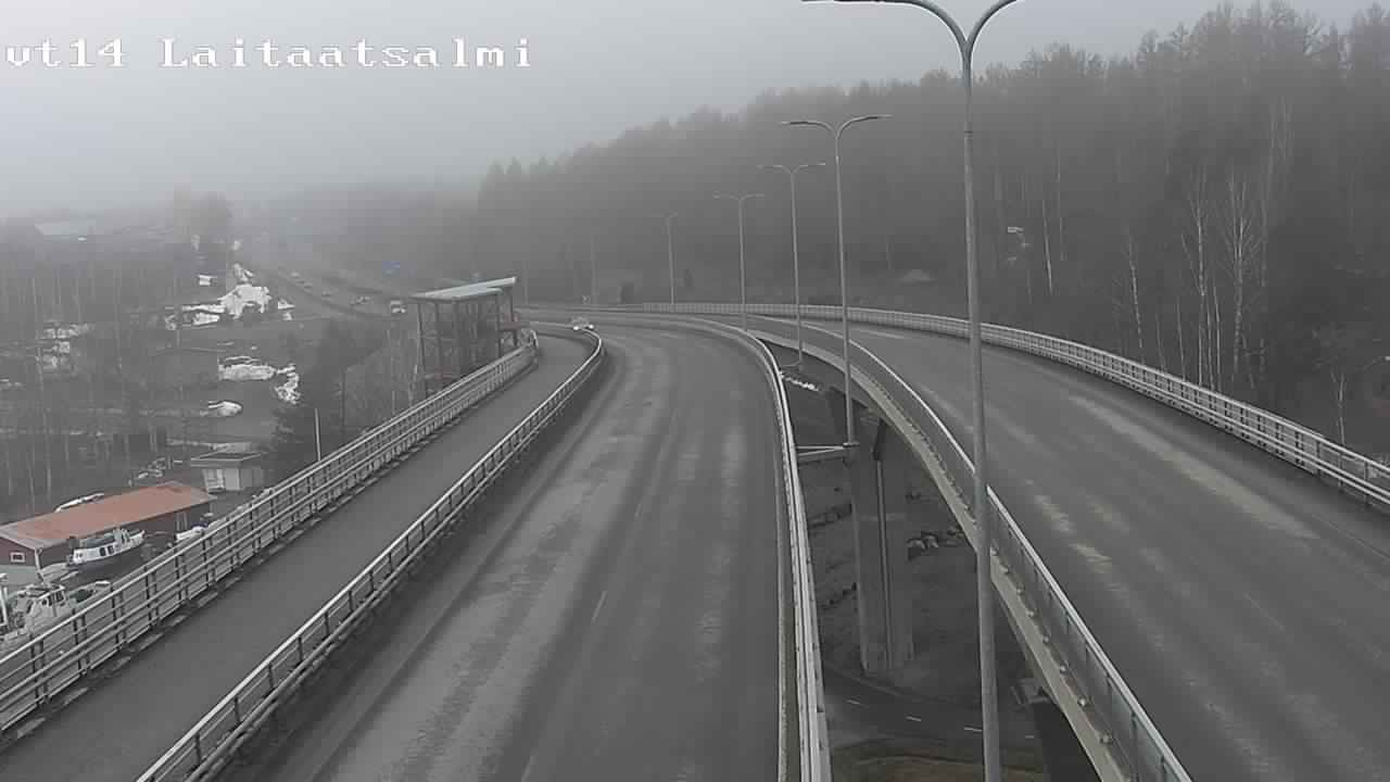 Weather Camera Image Road 14 Savonlinna, Laitaatsalmi, Savonlinna, Etelä-Savo