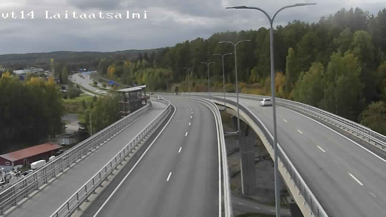 Weather Camera Image Road 14 Savonlinna, Laitaatsalmi, Savonlinna, Etelä-Savo