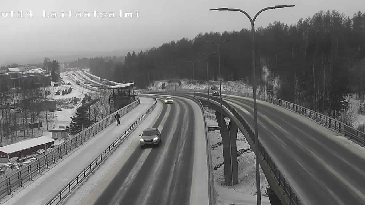 Weather Camera Image Väg 14 Nyslott, Laitaatsalmi, Savonlinna, Etelä-Savo