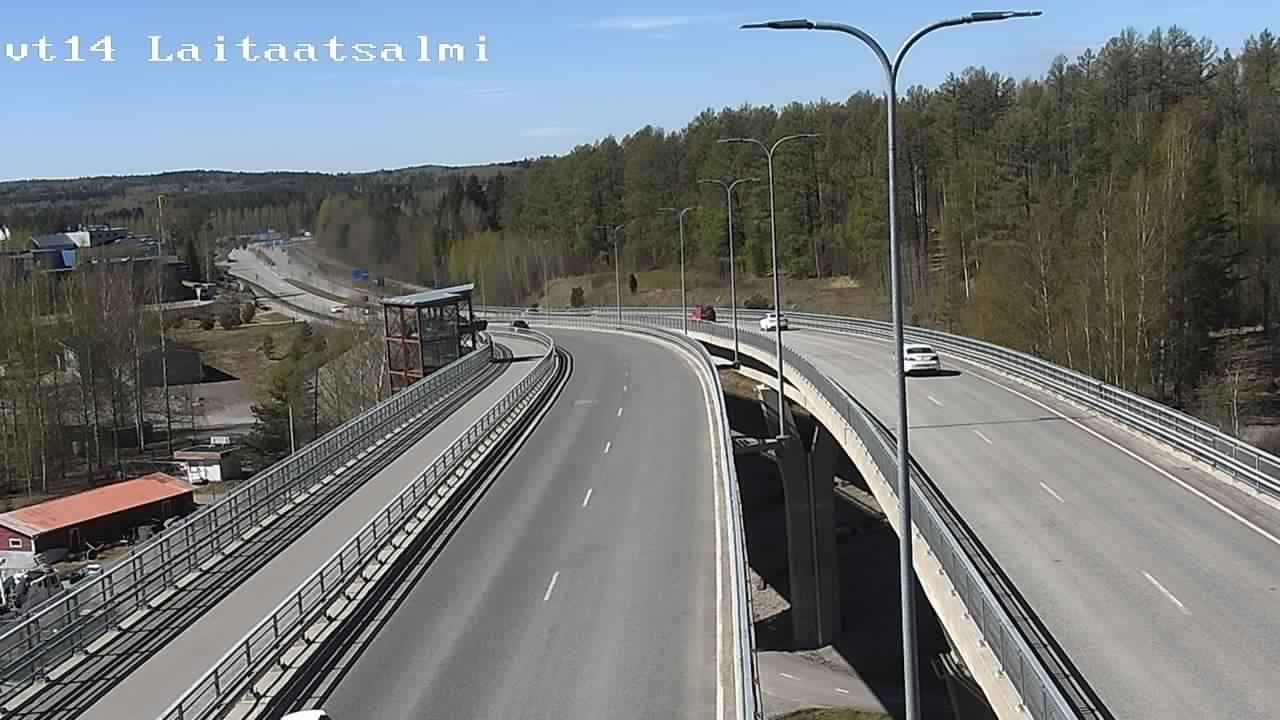 Weather Camera Image Väg 14 Nyslott, Laitaatsalmi, Savonlinna, Etelä-Savo