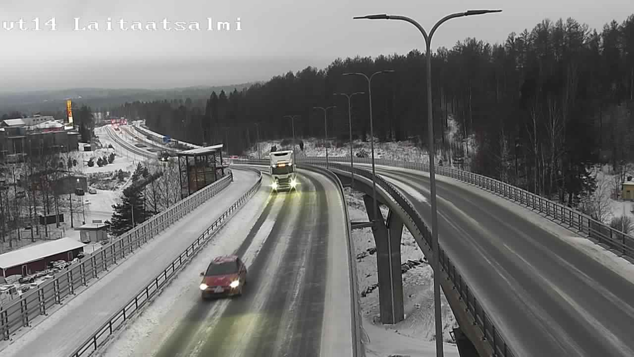 Weather Camera Image Väg 14 Nyslott, Laitaatsalmi, Savonlinna, Etelä-Savo